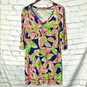 Lilly Pulitzer Long Sleeve Dress Size Large Excellent Condition